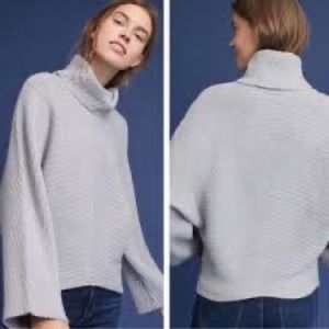 Anthropologie Moth Tisbury Turtle Neck Sweater Dolman Sleeve (B1)
